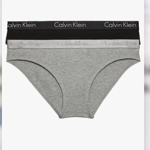 Calvin Klein Black and Gray Underwear Duo